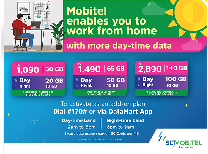 Work from Home Daytime Data Plans Mobitel